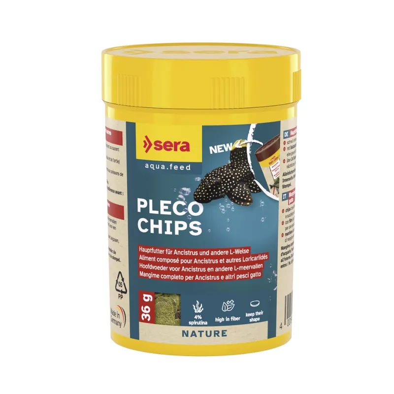 Letzte Chance sera Pleco Chips 0,1 Liter -Welsfutter-